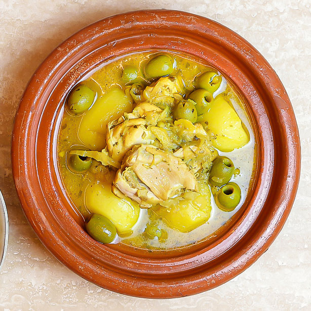 tajine de poulet aux olives
